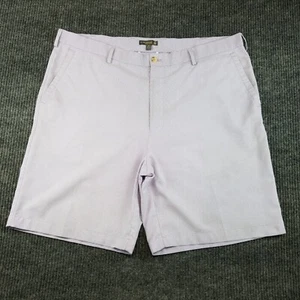 Peter Millar Crown Sport Shorts Men 40 Magenta Pink Striped Chino 9" Inseam Logo - Picture 1 of 13