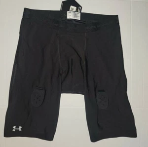 UNDER ARMOUR Men's Graphic Waist Black Compression Training Workout Short XXL - Picture 1 of 6