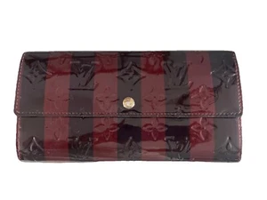 LOUIS VUITTON Sara Monogram Vernis Rayure Portefeiulle Long Wallet Patent - Bild 1 von 13