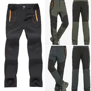 Mens Waterproof Cargo Walking Trousers Rain Hiking Fishing Outdoor Work Pants 。 - Picture 1 of 16