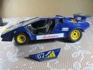 A100 Vintage 1981 Polistil SN21 Italie Lamborghini Countach LP 400 #67 Bleu 1:23 - Bild 1 von 9