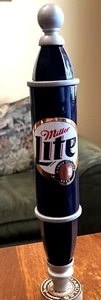 MILLER LITE Dark Blue Vintage Beer Tap Handle w/extra Topper - Picture 1 of 5
