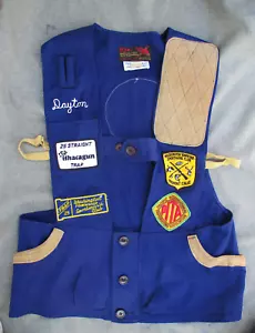 VINTAGE 10 X MFG CO. VEST w KAISER ALUMINUM & CHEMICAL CORP TRAP SHOOTERS PATCH - Picture 1 of 12