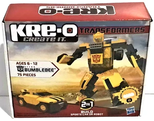 KRE-O CREATE IT TRANSFORMERS 31144 BUMBLBEE SPORTS CAR OR ROBOT MISB SEALED - Picture 1 of 4
