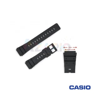 Cinturino compatibile orologio Casio DBW-320 18 mm in gomma rubber Watch strap - Picture 1 of 1