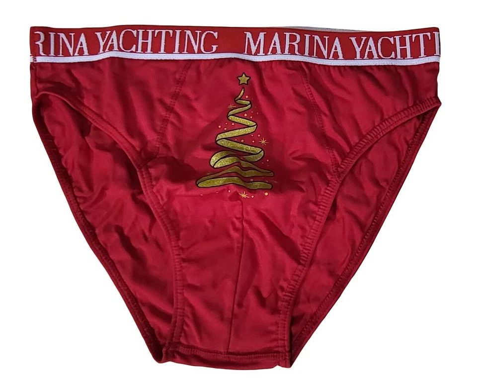 Slip uomo elasticizzato Marina Yachting Natale e Capodanno albero 343 rosso - Immagine 1 di 1
