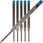 6 - Blue Parker Compatible Ballpoint Pen Refills. Smooth Blue 6, 1Mm Medium Tip