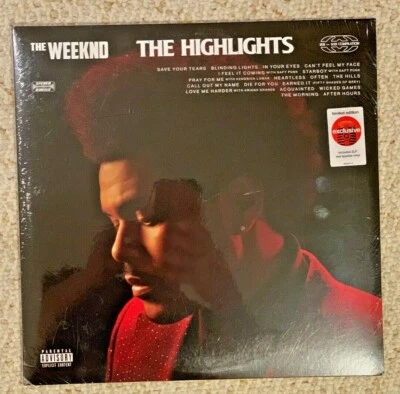The Weeknd The Highlights Greatest Hits Limited Edition Red Sparkle Vinyl LP  - Image 1 of 2