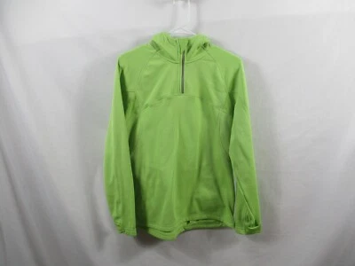 Xersion 女式连帽衬衫小号绿色长袖套衫运动聚酯纤维 — 第 1/4 张图片