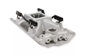 Holley 300-263 Single Plane EFI Intake Manifold Small Block Chevy Vortec V8's - Foto 1 di 8