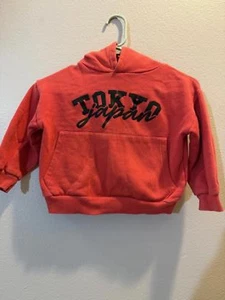ZARA Kids Red Tokyo Japan Hoodie 5/6 Youth - Picture 1 of 3