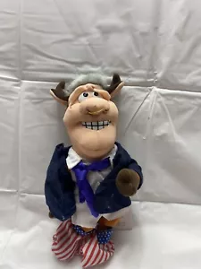 Meanies Bull Clinton Infamous Series Meanie Babies Idea Factory 1998 Plush NWT - Picture 1 of 8