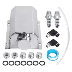 0.52 Gallon 2L Fuel Tank With Cap And Level Sender Polished Aluminum Silver - Bild 1 von 12