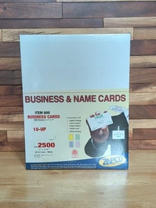 Microperforated Business Cards Inkjet White 10-up 250 -sheets 2500 Pack - Picture 1 of 2
