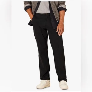 NUOVO Pantalone Chino Nero Amazon Essentials Uomo Vestibilità Classica Casual Elasticizzato 40/32 - Foto 1 di 10