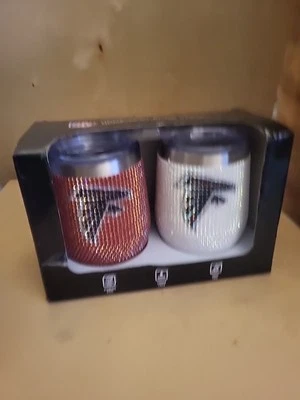 Vasos sin tallo Atlanta Falcons Home And Away Bling de 12 oz Foto 1 de 4