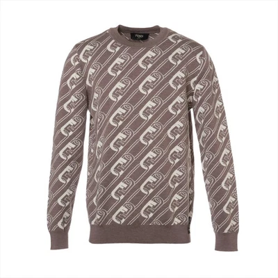 Fendi 22 Años Lana Tejido 50 Hombre Beige FZX061 Foto 1 de 4