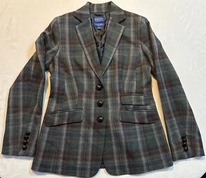 Pendleton karierter Wollblazer für Damen Größe 4 mehrfarbig Vintage - Bild 1 von 8