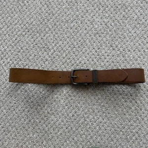 Cinturón Wrangler Vintage Pátina Envejecida Para Hombre Marrón Cuero Real 85cm 34" - Imagen 1 de 8