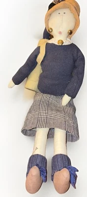 Carmen Manago Dama Golfista Extravagante Muñeca de Peluche Tela 23" con Palos Bolsa Sombrero Tweed Foto 1 de 4