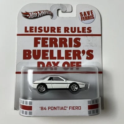 Pontiac Fiero 84 Hot Wheels Leisure Rules Ferris Bueller’s Day Off NUEVO EN CAJA Foto 1 de 4
