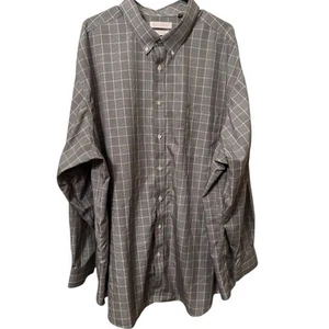 Roundtree Yorke Gold Label Herren Hemd 3XB Bügelfrei Essential grau gelb kariert - Bild 1 von 6