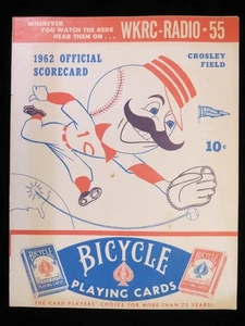 1962 Reds vs Mets Baseball Scorecard - Mets 1st Season - Picture 1 of 4