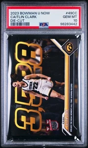 🔥 RARE! 29/99 - 2023 Bowman U Now - CAITLIN CLARK #49CC Die Cut - PSA 10!! - Picture 1 of 2
