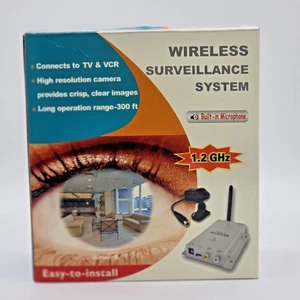 Wireless Surveillance System 1.2 GHz Wireless Camera Connects To TV & VCR LJ-220 - Picture 1 of 24