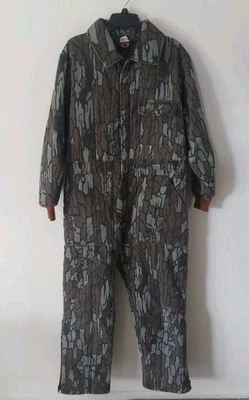 Vintage Camo Coveralls Blue Bill By Red Head Hunting Jumpsuit Men’s Med./Reg. - Image 1 of 4