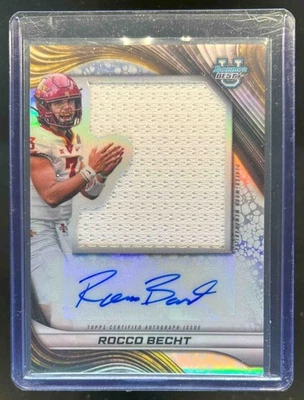 2024 Bowman Best U Rocco Becht Prospect Jumbo Relic Jersey Auto #PJA-RB - Image 1 of 2