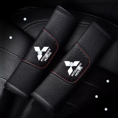 For Mitsubishi 2pcs Car Seat Belt Cover Shoulder Cushion Pad Interior Accessorie - Image 1 of 3