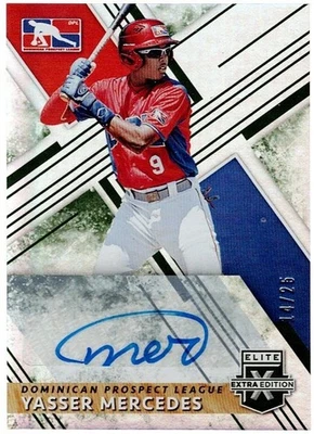 YASSER MERCEDES - AUTO - /25 - 2019 Elite Extra  #207 - Image 1 of 2