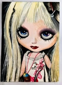 Scary Cards 👻 Gothic Dolls #449 Music Rock Band Signed Cover Art - Picture 1 of 3
