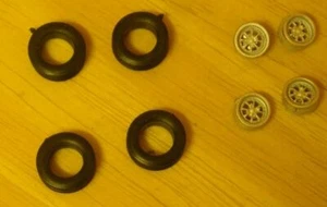 1/43rd scale racing alloy wheels for cars with 13" wheels by K&R Replicas - Picture 1 of 1