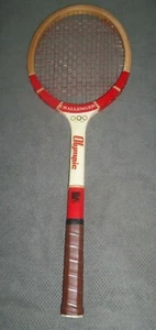 RARE VINTAGE OLYMPIC CHALLENGER ADULT WOODEN TENNIS RACKET 1960’s/70’s - Picture 1 of 5