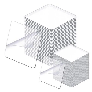 60 Pcs Double Sided Tape Clear Mounting Squares Sticky Tack for Wall Hanging - Picture 1 of 7