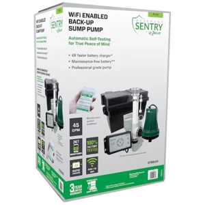 ZOELLER 12V 45GPM WIFI Enabled Back-Up Sump Pump System (STBB200) - NEW! - Picture 1 of 7