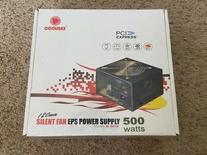 Silent Fan Power Supply for PC-Coolmax 500watts - Zdjęcie 1 z 4