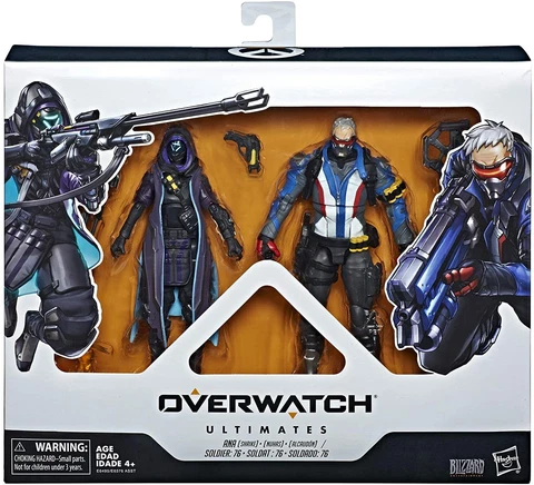 Hasbro Overwatch Ultimates Series Soldier: 76 & Shrike (Ana) Skin Dual Pack 6" Cover