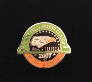 Sturgis Chamber South Dakota 67th Annual 2007 Rally Bike Week Weste Pin schwarz Hi - Bild 1 von 4