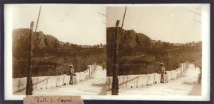 Italie.Ville de Capri.Italia.Italy.Isla.Stereo sur verre.Glass Stereo 8,5x17cm. - Imagen 1 de 2