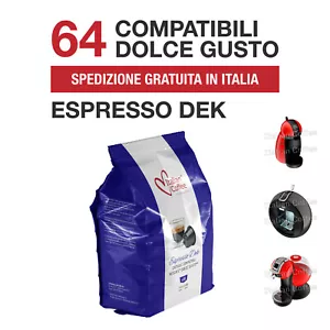64 Capsule caffè Espresso Dek compatibili Nescafé Dolce Gusto - Foto 1 di 1