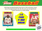 NON MLB/ OTHER 2024 Topps Heritage 1/3 Case 4-Box Break #7!