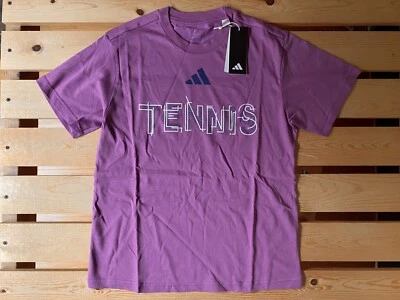 Camiseta sin mangas Adidas para mujer tenis de alta visibilidad gráfica púrpura talla S nueva Foto 1 de 4