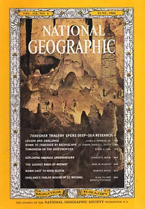 NATIONAL GEOGRAPHIC JUNE 1964 USS THRESHER TRAGEDY DEEP-SEA SUBMARINE RESCUE - Picture 1 of 10