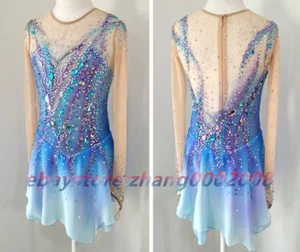 Ice skating dress/Stylish Figure Skating Dress/Dance Twirling Tap Costume   - Picture 1 of 7