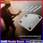 Chrome Electric Guitar Neck Back Plate with 4 Screws Guitar Replacement Parts Ho