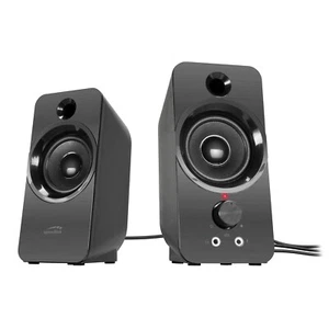 Speedlink DAROC Stereo Lautsprecher USB Speaker 3,5mm PC Boxen Drehregler 12W - Afbeelding 1 van 5