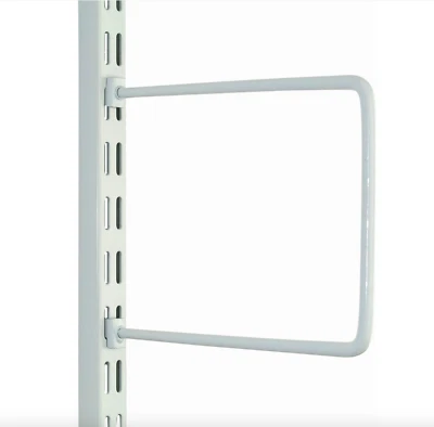 Twin Slot Shelving Flexible Book End White 150 / 200 / 250mm Spring Rod Bookend - Image 1 of 4